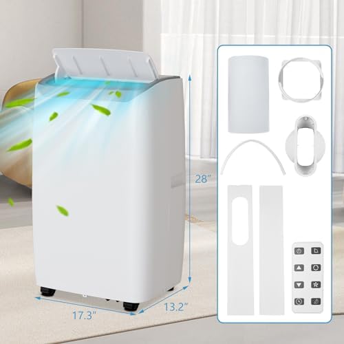 14000 BTU Portable AC Unit 3-in-1 Cool Fan Dehumidifier