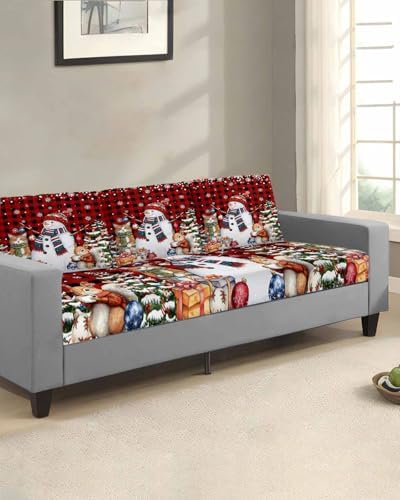 Christmas Snowflake Sofa Cushion Covers - Washable and Stretchable