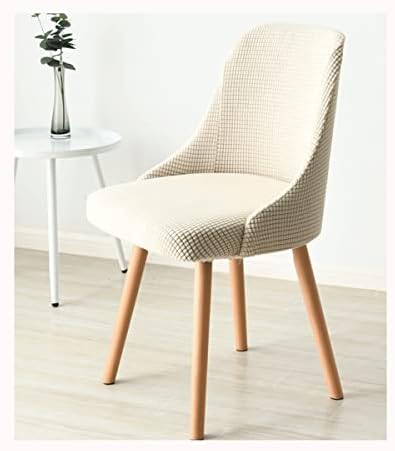 Curved Bar Stool Slipcover with Armrest and Back Set of 2