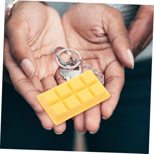 Cabilock 4pcs Realistic Chocolate Model Keychains