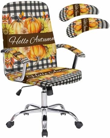Kewadony Office Chair Cover with Stretchable Armrests