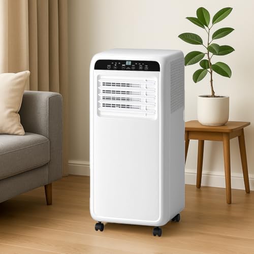 10000 BTU Portable AC Unit with Dehumidifier Fan and Remote Control