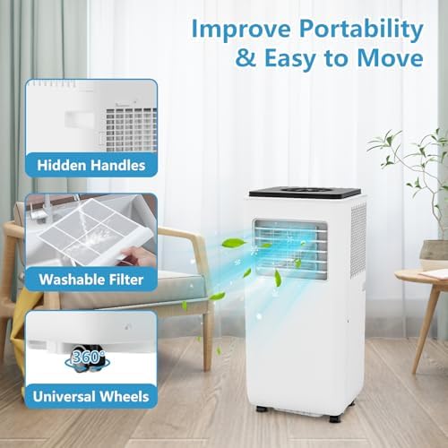 GarveeTech 8000 Btus Portable AC Unit 3-In-1