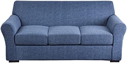 KRFOONN 4 Piece Stretch Sofa Covers for 3 Cushion Couches