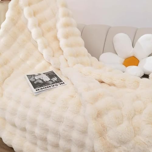 YOCOVER Rabbit Plush Sofa Cover Black Gray 1pc 28x28