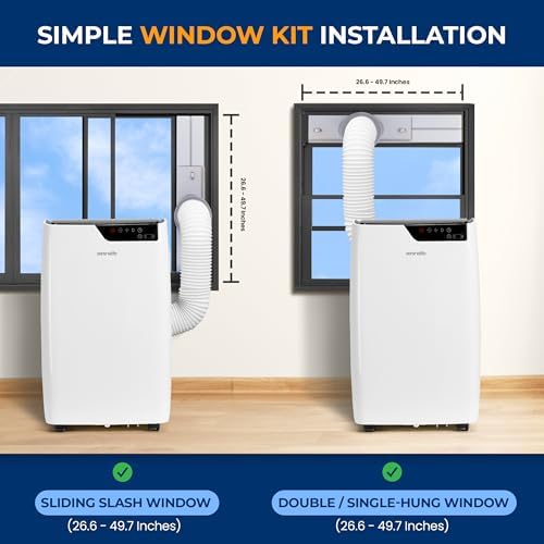 SereneLife 14000 BTU Portable AC with Heating and Dehumidifier