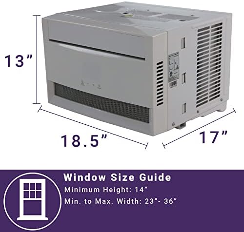 Freonic 6000 BTU Window AC Unit with Remote in White