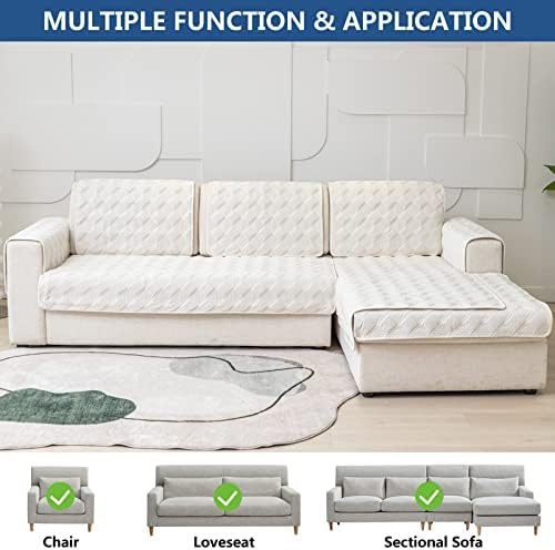 Eismodra Sectional Couch Cover L Shape 36 x 47 Inches