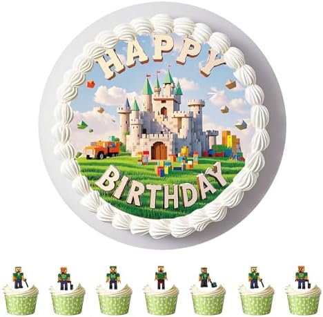 11 pcs Edible Cake Toppers for Birthday Party Decorations