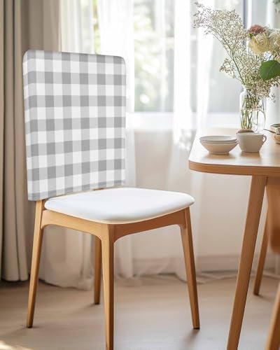 Yelstontyle Dining Chair Back Covers Pack of 6 Stretch Removable Washable