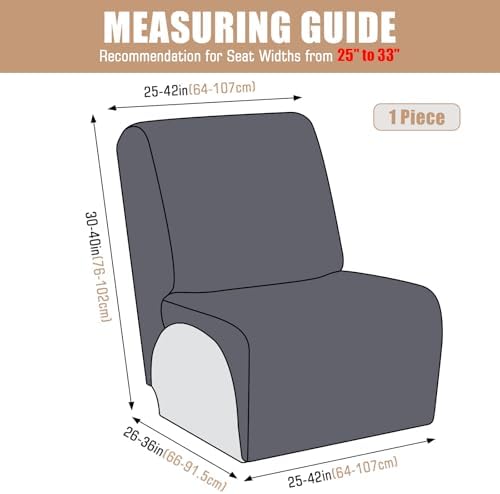 VANSOFY Extra Large Reclining Sectional Couch Covers