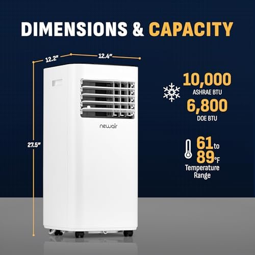 NewAir 10000 BTU Portable AC with Window Vent Kit