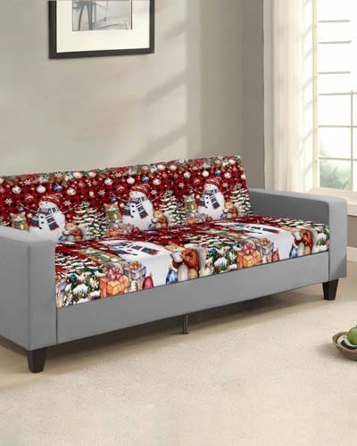Christmas Poinsettia Sofa Covers Stretchable Slipcovers for L T Shape Couch