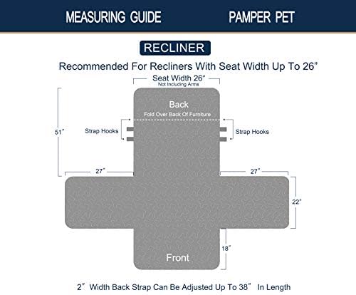 Brilliant Sunshine Recliner Slip Cover with Patchwork Design Blue and White