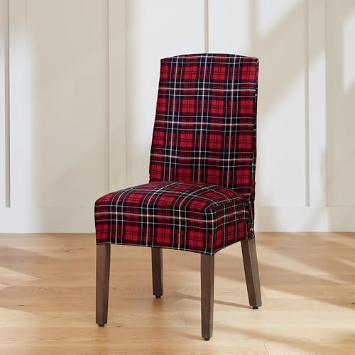 SureFit Plaid Dining Chair Covers Set of 2