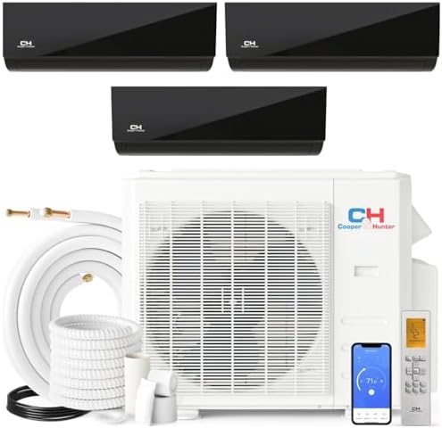 CooperHunter Olivia Series Tri Zone Wall Mount Air Handler 28000 BTU Midnight Edition