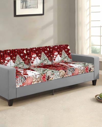 Red Black Christmas Coastal Sofa Cushion Covers
