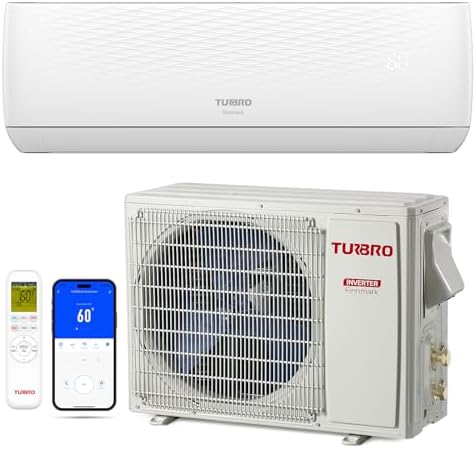TURBRO 18000 BTU Ductless Mini Split AC with Heat Pump