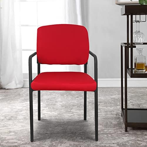 Deisy Dee Stretch Chair Slipcover for Guest Reception Arm Chair Red
