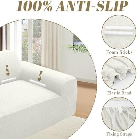 Aliecocom Soft L Shaped Sectional Sofa Cover