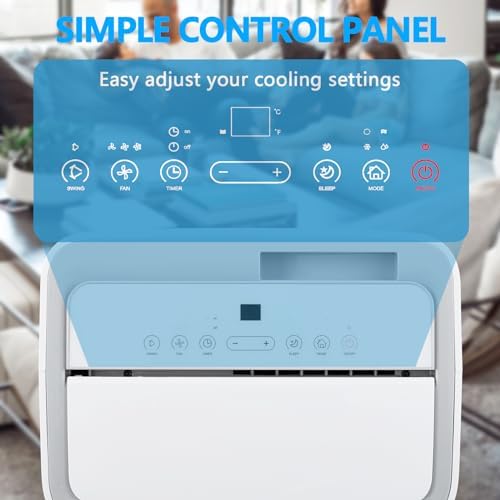 GAOMON 12000 BTU Portable Air Conditioner 3-in-1 Cool Fan Dehumidifier