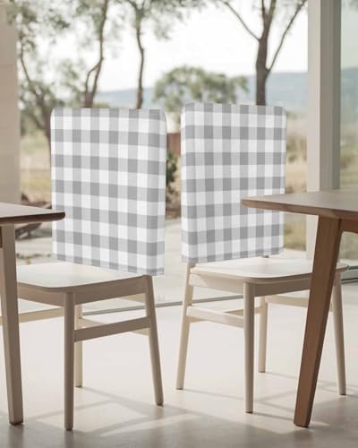 Yelstontyle Dining Chair Back Covers Pack of 6 Stretch Removable Washable