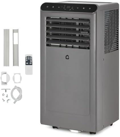 Vossfamul 8000 BTU Portable Air Conditioner with Remote and LED Control
