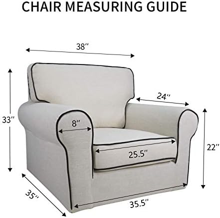 PureFit Stretch Chair Slipcover Spandex Jacquard Non Slip Soft Cover