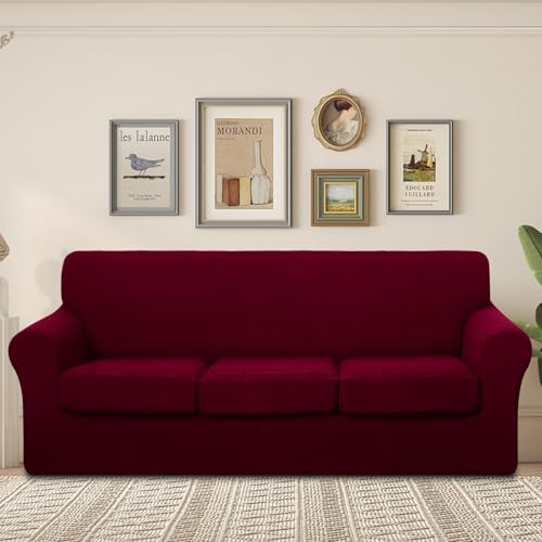 U-Nice Home 4 Piece Stretch Sofa Cover Set
