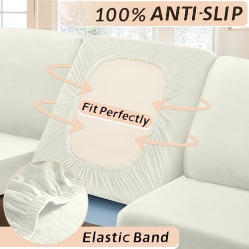 Arfntevss Magic Velvet Sofa Covers 3-Piece Set