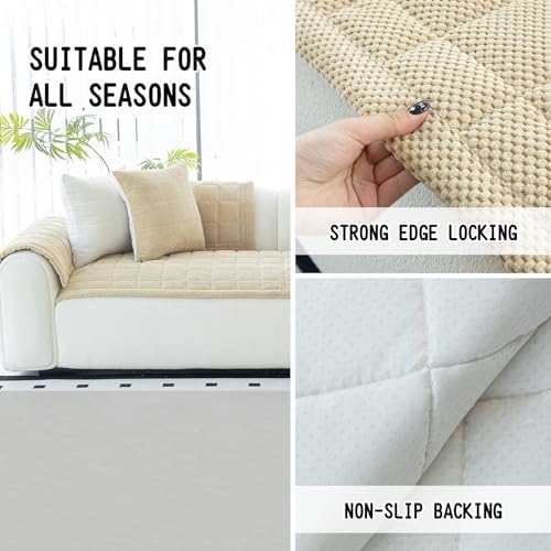 L Shaped Sofa Cover for Dogs with Non-Slip Design