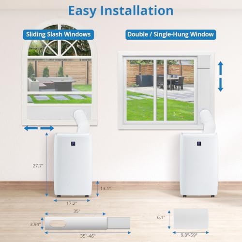 PioneerWorks 14000 BTU Portable AC Unit for Room Cooling