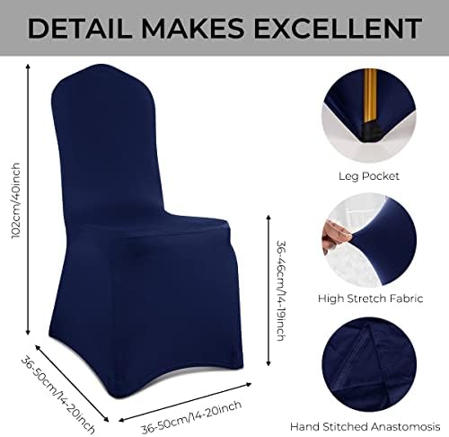 Babenest Spandex Chair Covers 10PCS Navy Blue