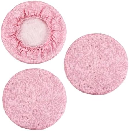 PATIKIL Round Bar Stool Covers 3 Pack Pink