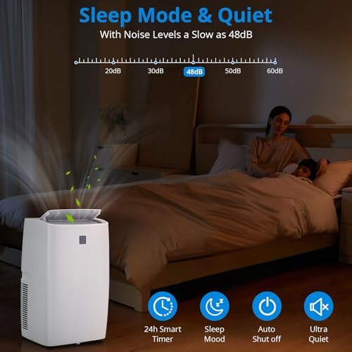 GAOMON 12000 BTU Portable Air Conditioner 3-in-1 Cool Fan Dehumidifier