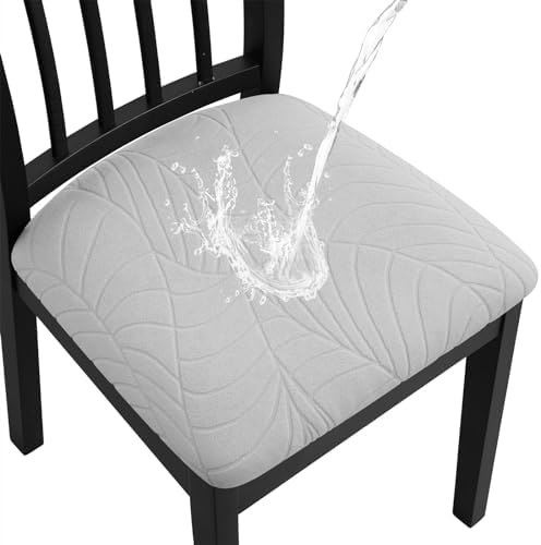 Waterproof Chair Seat Covers 4PCS Light Grey