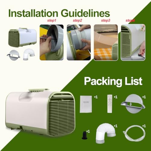 Kdluyu 5000 BTU Portable Air Conditioner for Car Camping and RVs