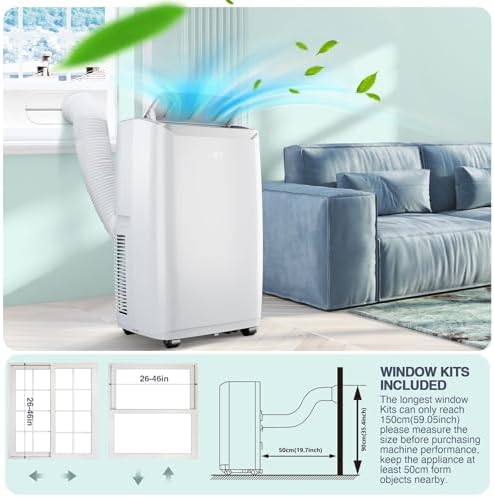 12000 BTU Portable Air Conditioner With Remote Control