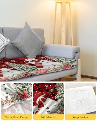 Red Black Christmas Coastal Sofa Cushion Covers