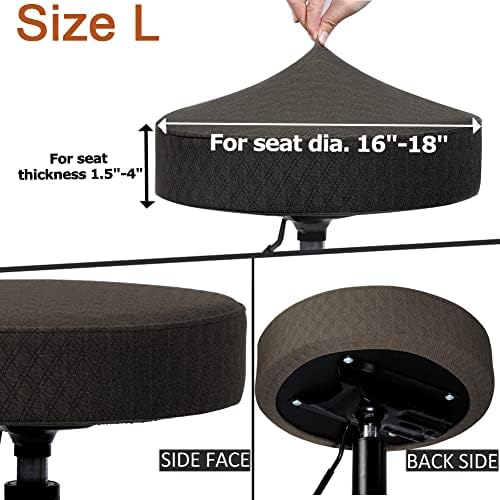 BUYUE 4 Pcs Bar Stool Covers Luxury Fabric
