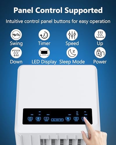 DEXSO 8000BTU Portable AC with Dehumidifier Fan