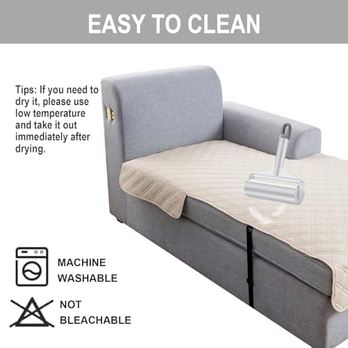 Genina L Shape Couch Cover for Pets and Kids