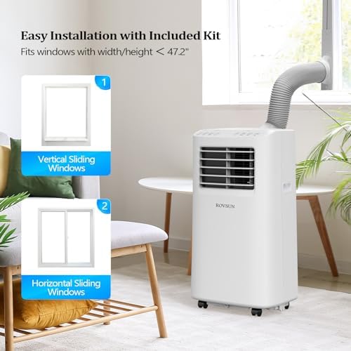 ROVSUN 9000 BTU Portable Air Conditioner with Remote Control