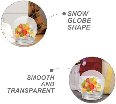 Cabilock 10pcs Clear Plastic Candy Storage Jars for Parties and Events