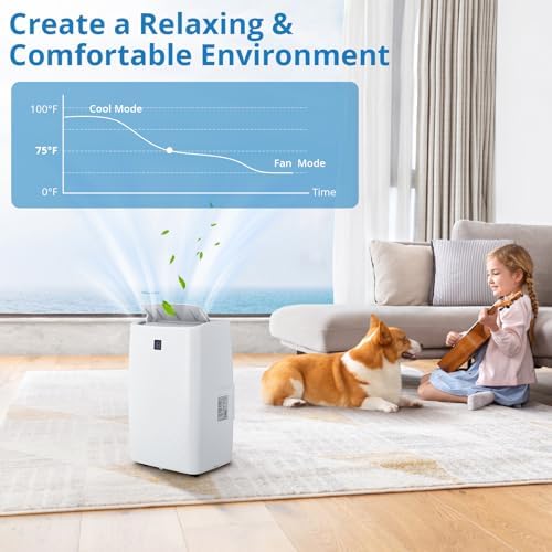 PioneerWorks 14000 BTU Portable AC Unit for Room Cooling