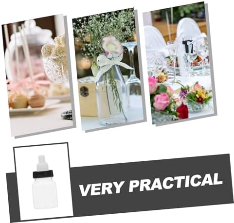 PRETYZOOM 12Pcs Transparent Candy Bottles for Party Favors 1
