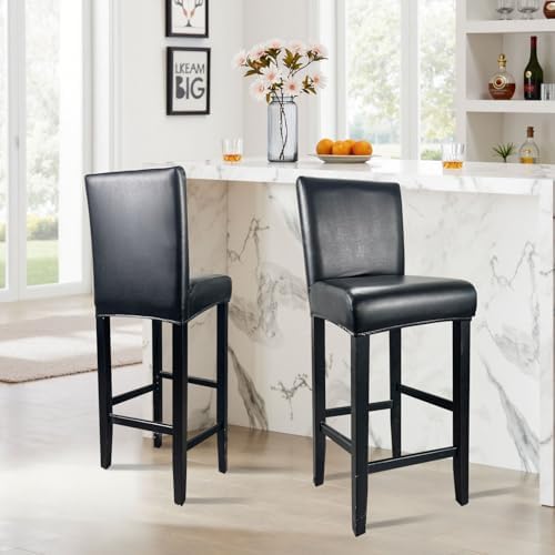 KIDOACOW PU Leather Bar Stool Covers 4 Pack 1