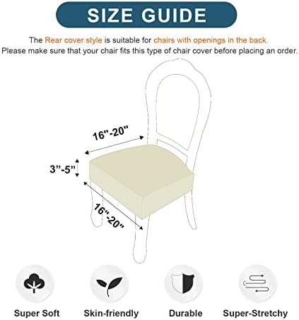 Genina Waterproof Dining Chair Covers Set of 8 1