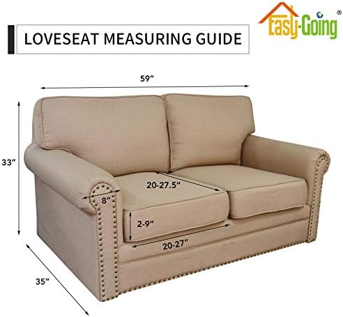 Easy-Going 3 Piece Stretch Sofa Cover for Dogs and Kids