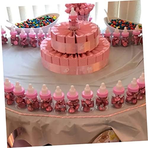 24pcs Transparent Candy Bottles for Gender Reveal Party Favors